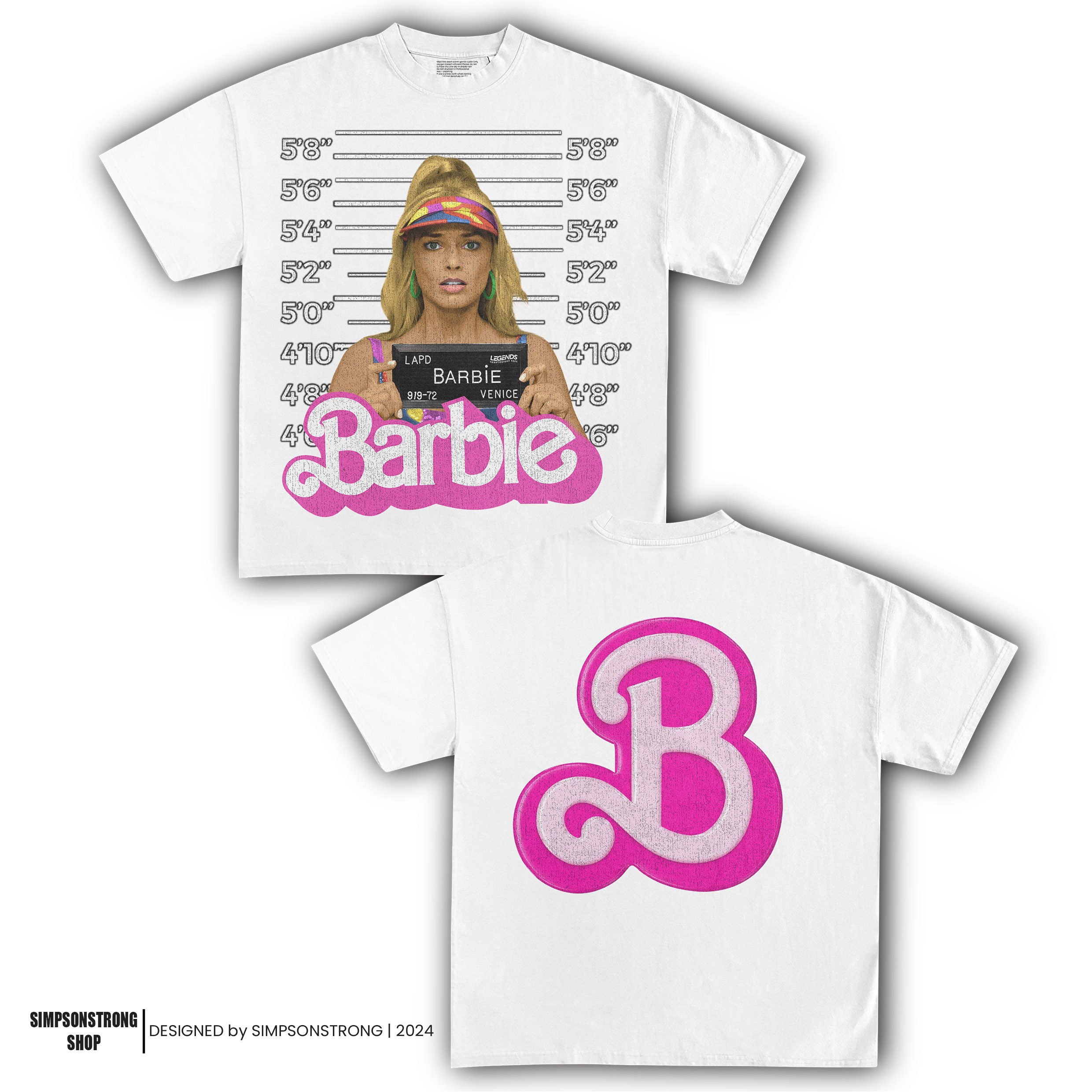 BARBIE MUGSHOT VINTAGE TEE