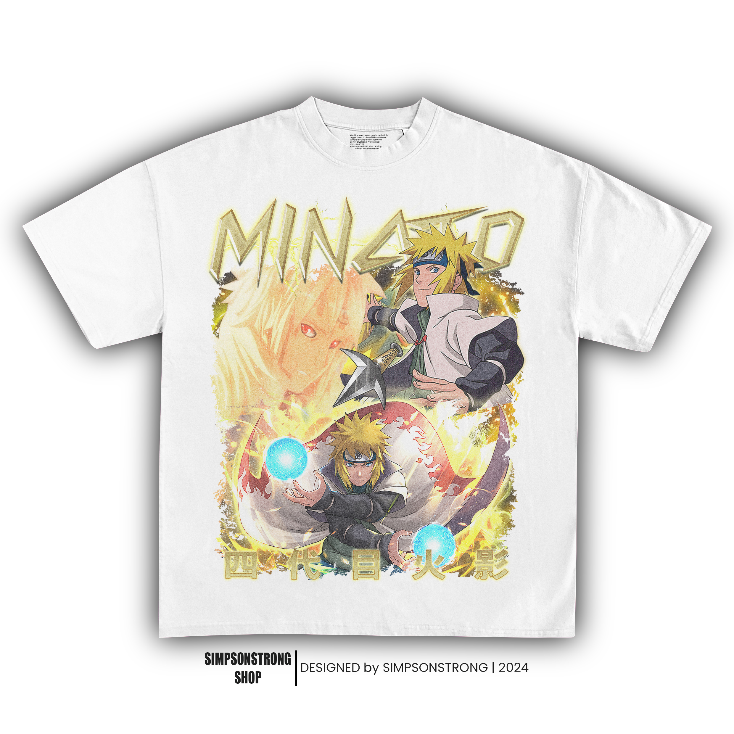 NARUTO SHIPPUDEN MINATO VINTAGE TEE