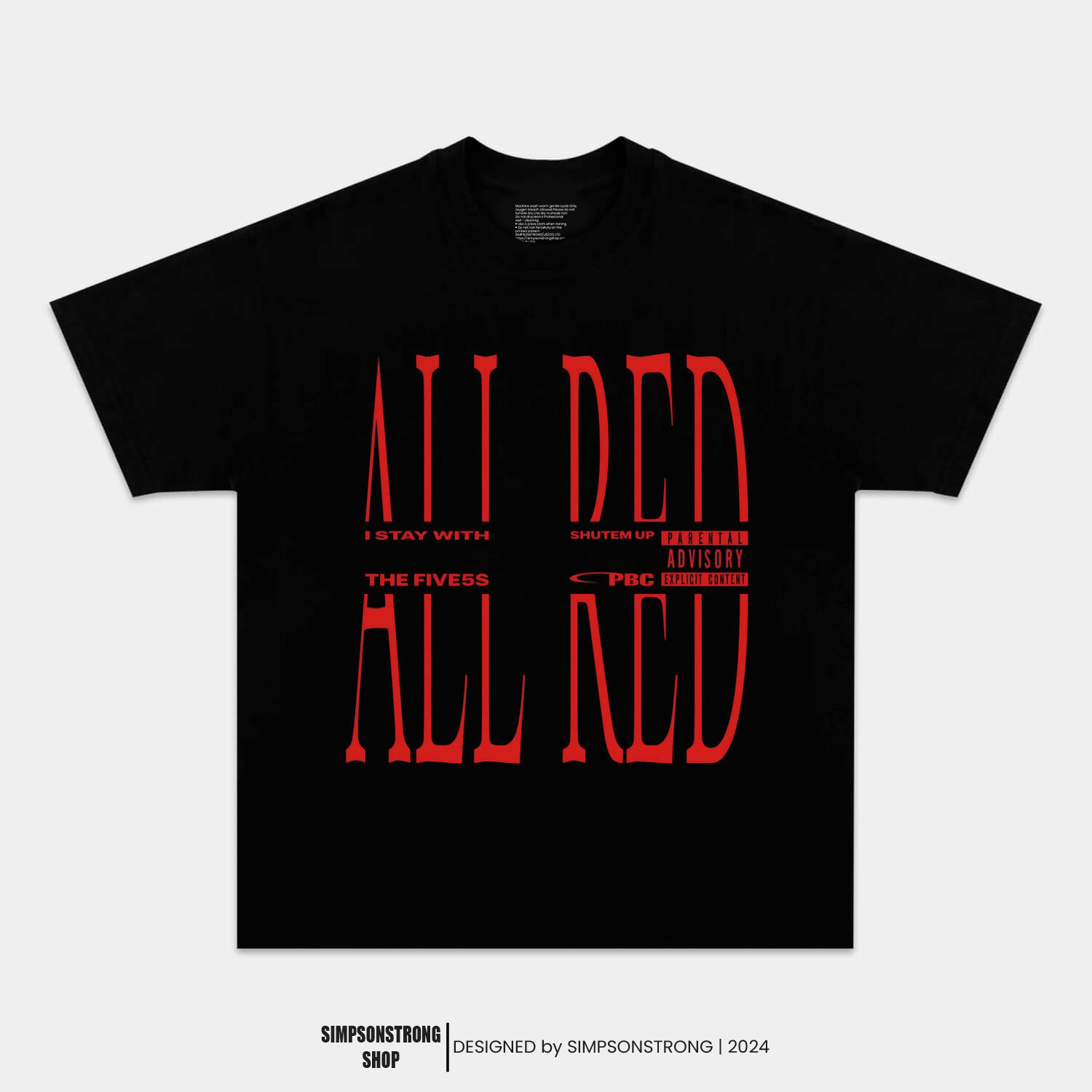 PLAYBOI CARTI & ALL RED GRAPHIC TEE