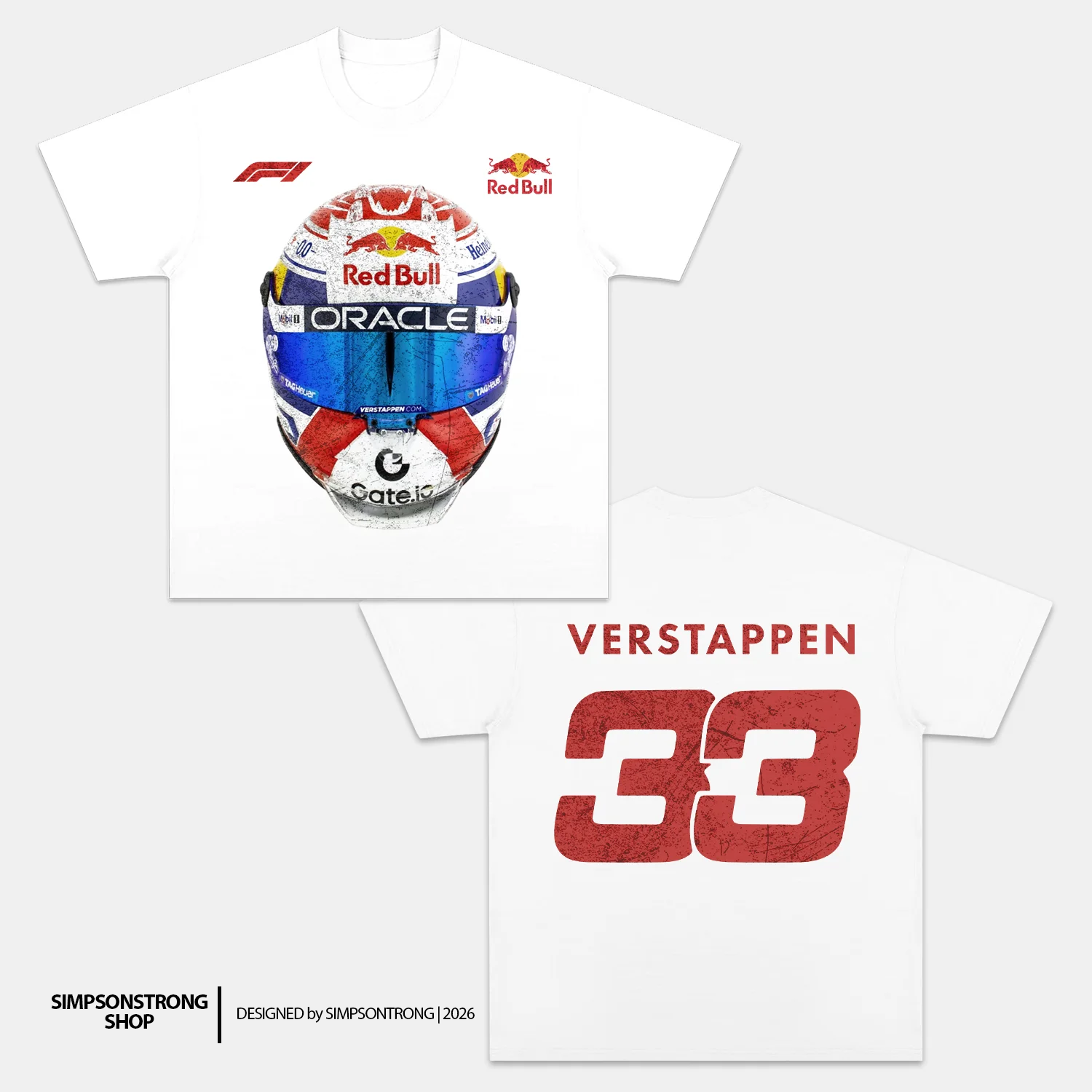 MAX VERSTAPPEN 2025 5.0 TEE white