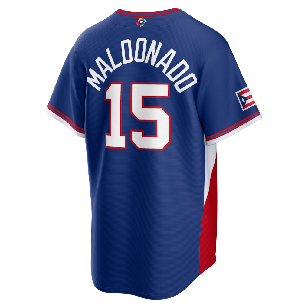 2Puerto Rico Baseball Martín Maldonado Royal 2026 World Baseball Classic Road Stadium Jersey