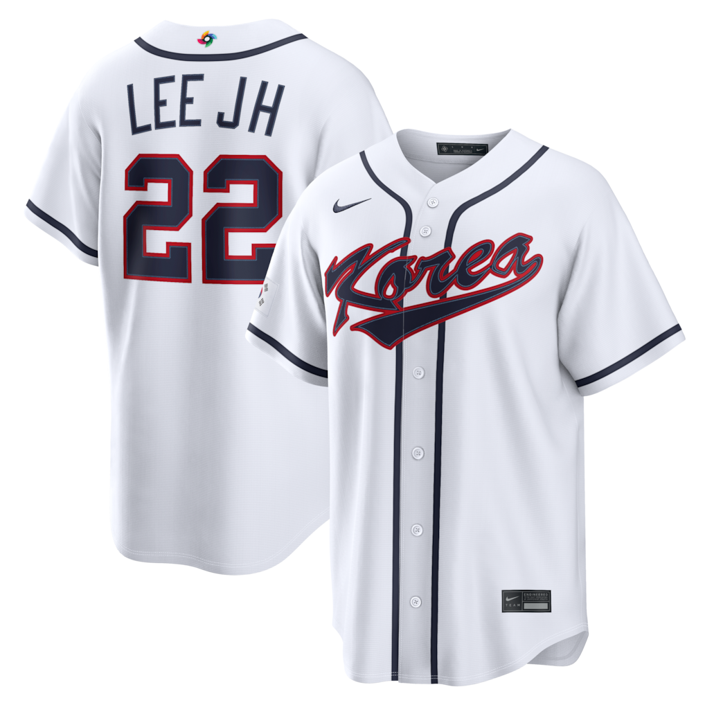 Korea Baseball Jung Hoo Lee White 2026 World Baseball Classic Home Stadium Jersey2