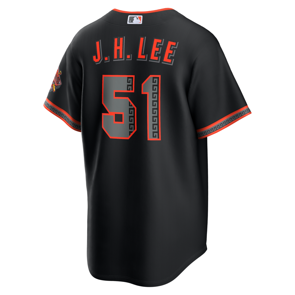 San Francisco Giants Jung Hoo Lee Black Alternate Stadium Jersey Stitched