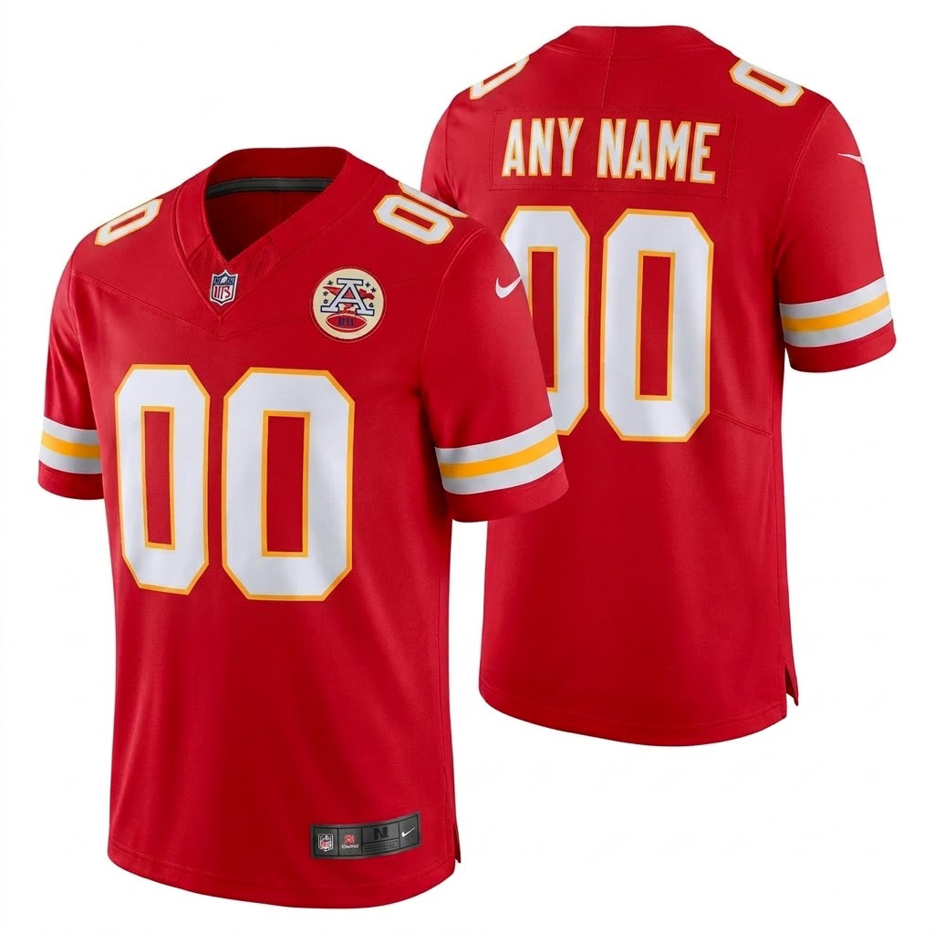 Kansas City Chiefs Team Home Jersey 2026 Red Custome